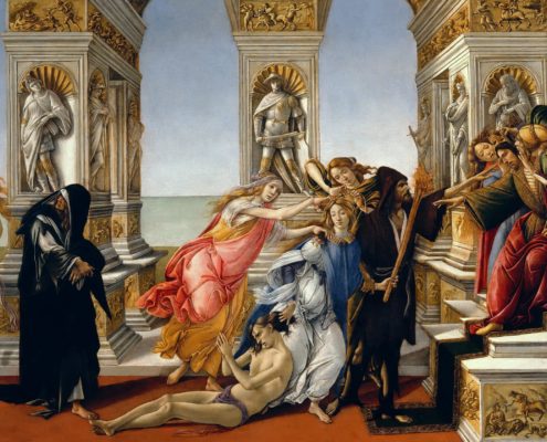 The Calumny of Apelles (Botticelli 1494)